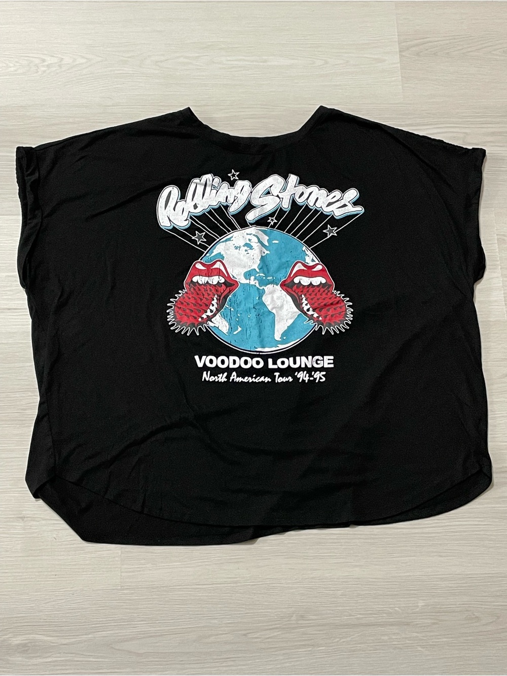 Rolling Stones Black Voodoo Lounge Graphic Tee